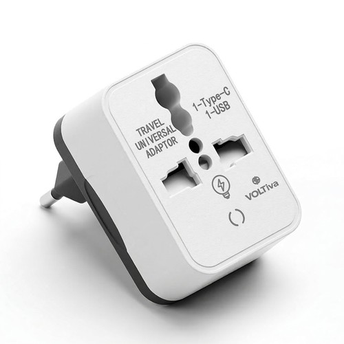 Travel adapter with - , italian