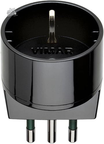 Adapter plug 10a socket - plug, schuko